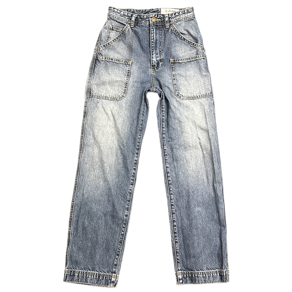 AG ADRIANO GOLDSHMIED women's "the cody workwear pant" faded jeans, 25" S.